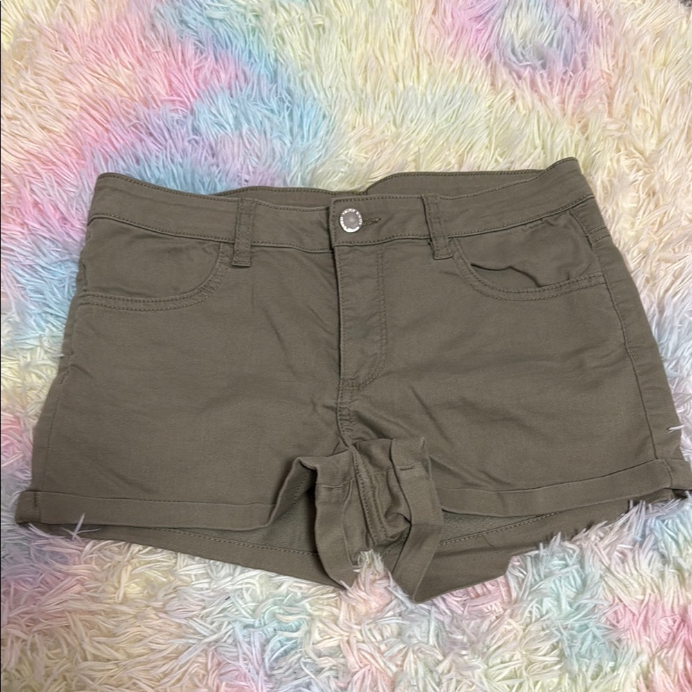Women's Olive Green Shorts